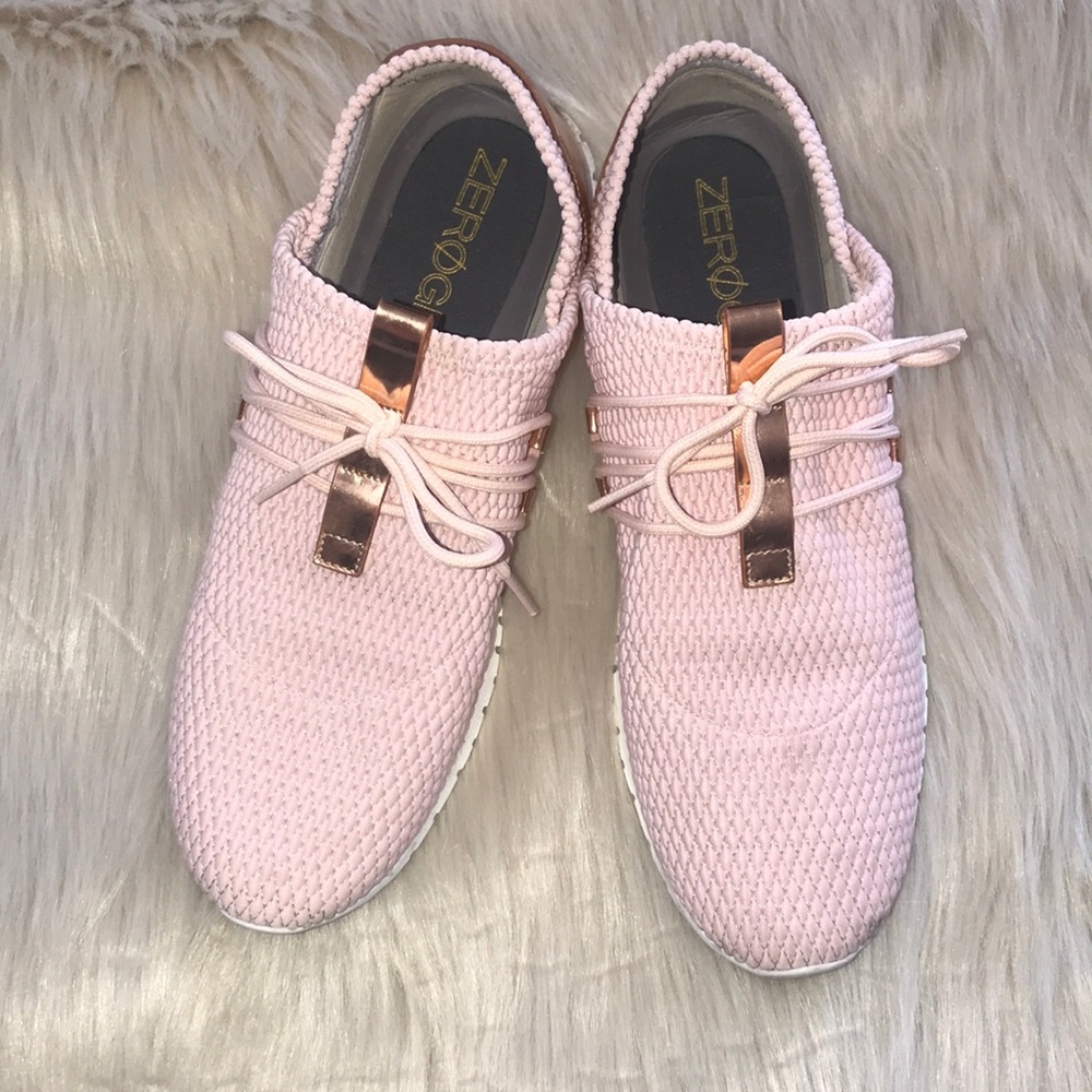 Rose gold Cole Haan Grand.OS sneakers